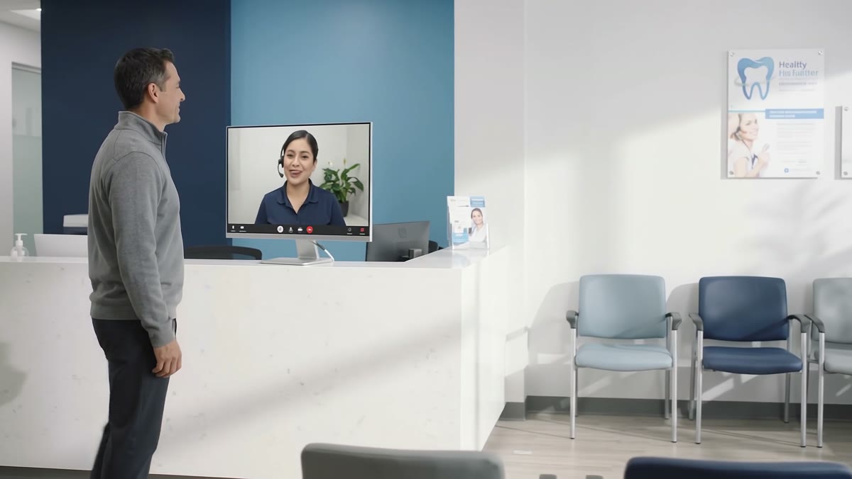 Remote agent helping a patient